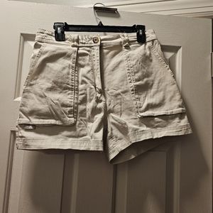Cream Cargo Shorts
